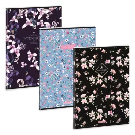   Ars Una Extra Kapcsos Füzet A/4 Vonalas Botanic Flowers-Mix (5590) 26