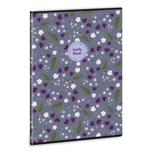 Ars Una Extra Kapcsos Füzet A/4 Négyzetrácsos Lovely Bloom Bluebells (5226) 22