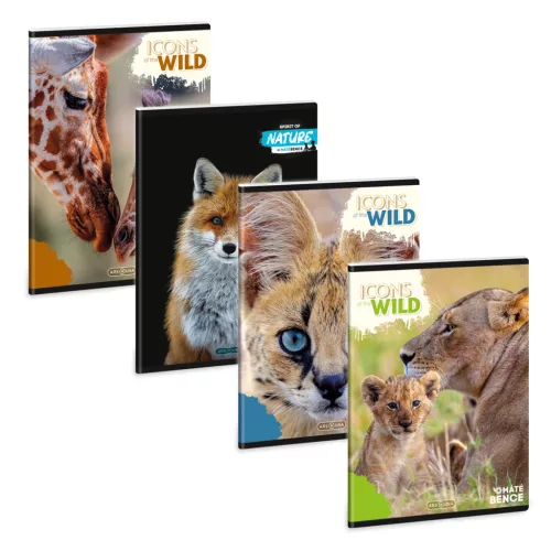 Ars Una Extra Kapcsos Füzet A/5 Vonalas Icons Of The Wild (5492) 25