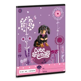 Ars Una Füzet A/5 I. Oszt. Vonalas Cute Animals Puppy 5369