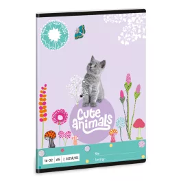   Ars Una Füzet A/5 II. Oszt. Vonalas Cute Animals Kitten 5368