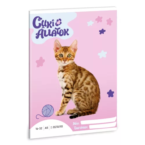 Ars Una Füzet II. Osztályos Cuki-Bengáli Macska (5425) 24