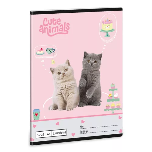 Ars Una Füzet II. Osztályos Cute Animals-Tea Party (5532) 26
