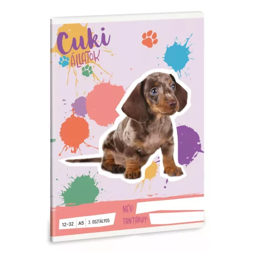 Ars Una Füzet III. Osztályos Cuki Harlekin Tacskó (5496) 25