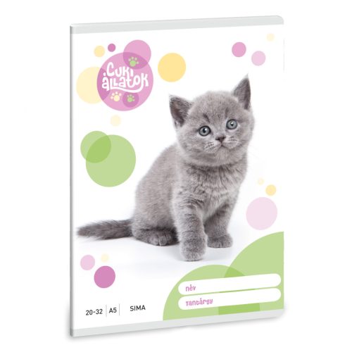 Ars Una Füzet A/5 Sima Cuki Brit Rövid Szőrű Macska 5305