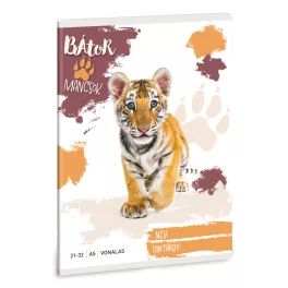 Ars Una Füzet Vonalas A/5 Bátor Mancsok-Tigris (5501) 25