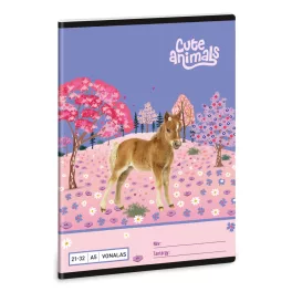 Ars Una Füzet Vonalas A/5 Cute Animals-Horse (5526) 26