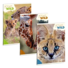   Ars Una Füzet A/4 Extra Kapcsos Sima Icons Of The Wild (5492) 25