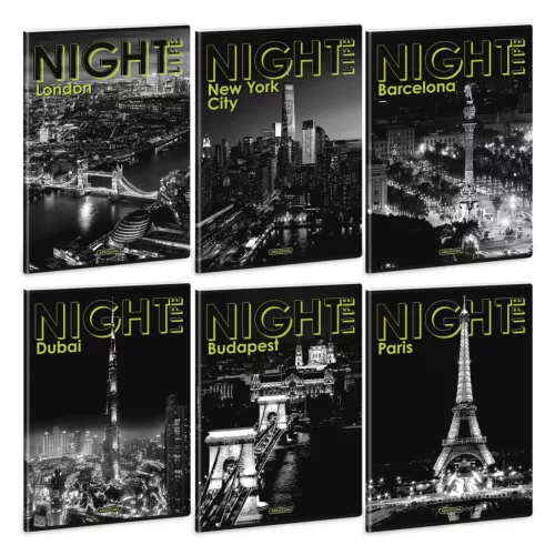 Ars Una Extra Kapcsos Füzet A/4 Sima Night Life (5582) 26