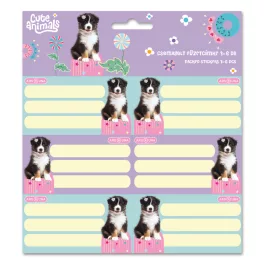   Ars Una Füzetcímke Csomagolt 3x6 Darab Cute Animals- Aussie (5528) 26