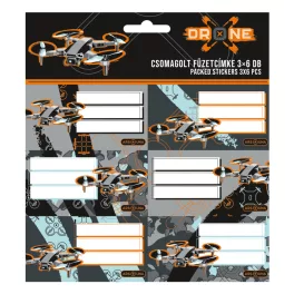 Ars Una Füzetcímke Csomagolt 3x6 Darab Drone X (5538) 26