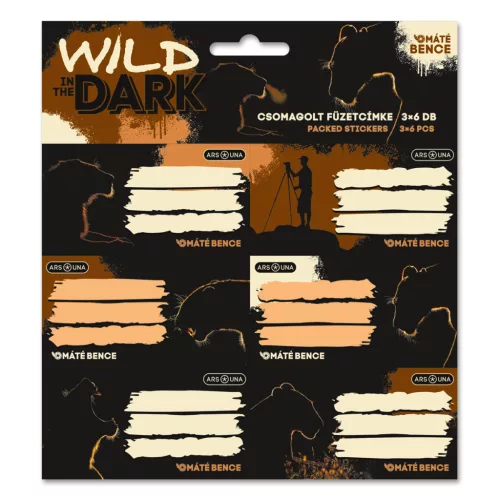 Ars Una Füzetcímke Csomagolt 3x6 Darab Wild In The Dark (5543) 26