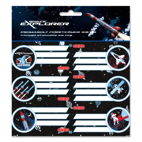 Ars Una Füzetcímke Csomagolt 3x6 Darab Space Explorer (5552) 26