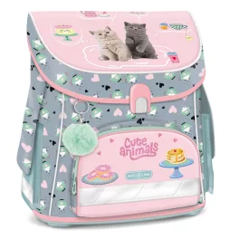   Ars Una Iskolatáska Kompakt Easy Mágneszáras Cute Animals-Tea Party (5532) 26