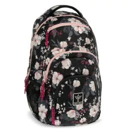 Ars Una Hátizsák AU-2 Flowery Black 5374