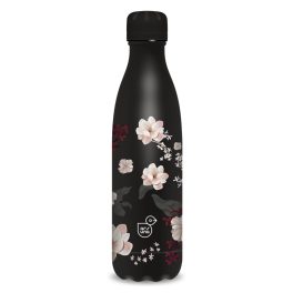   Ars Una Duplafalú Fém Kulacs 500 ml Flowery Black (5374) 24