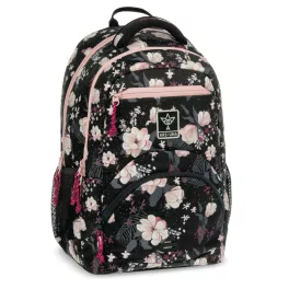 Ars Una Hátizsák Ergonomikus 27 Literes Flowery Black 5374