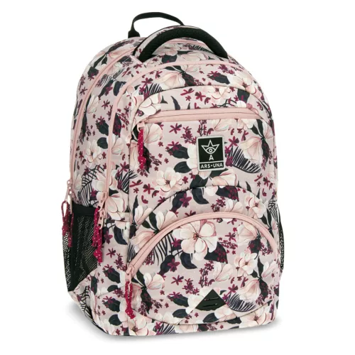 Ars Una Hátizsák Ergonomikus 27 Literes Flowery Pink 5375