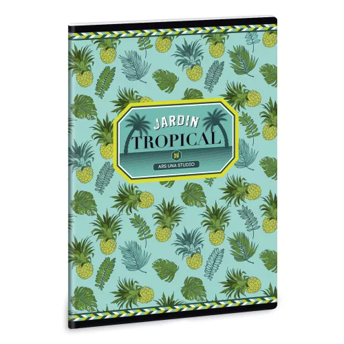 Ars Una Extra Kapcsos Füzet A/5 Négyzetrácsos Yellow Pineapple (869) 18