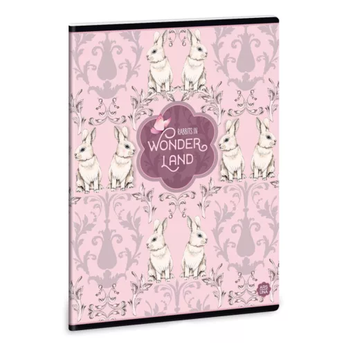 Ars Una Extra Kapcsos Füzet A/5 Négyzetrácsos Wonderland Rabbits (944) 19