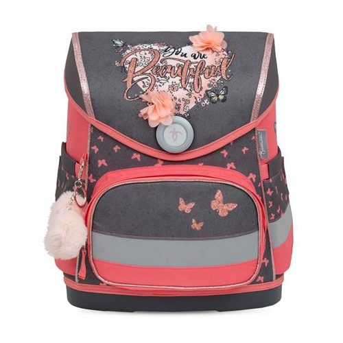 Belmil Merevfalú Iskolatáska Compact 405-41/AG Bloomy Blossom