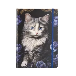   Argus Keményfedeles Notesz B/5 Vonalas 96 Lapos Kék Gumival Cat
