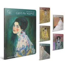   Gipta Füzet Tűzött A/4 Négyzetrácsos 60 Lapos Klimt Vegyes Mintákban