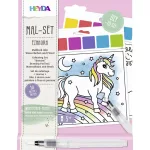 Heyda Színező 15x13 cm 10 Mintával Vízzel Tölthető Ecsettel Unikornis