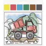 Heyda Színező 15x13 cm 10 Mintával Vízzel Tölthető Ecsettel Járművek