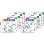 Heyda Színező 15x13 cm 10 Mintával Vízzel Tölthető Ecsettel Tengeri Állatok