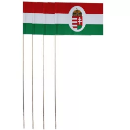 Magyar Zászló Címeres Hurkapálcával 18x44 cm