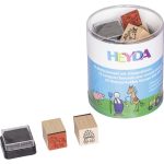 Heyda Nyomda Készlet 15 Darab/Készlet Farm Fekete Bélyegpárnával