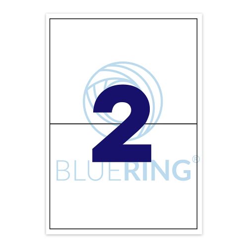 Bluering Univerzális Etikett 210x148 mm 2 címke/lap 100 ív/csomag
