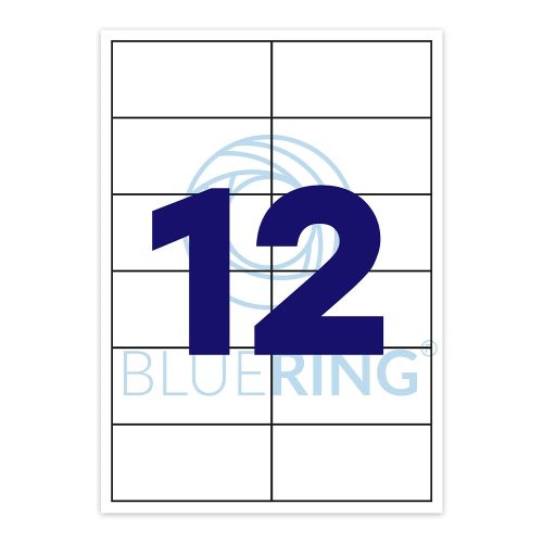 Bluering Univerzális Etikett 105x48 mm 12 címke/lap 100 ív/csomag