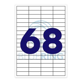   Bluering Univerzális Etikett 48,5x16,9 mm 68 címke/lap 100 ív/csomag