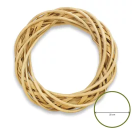 Decorolla Vessző Koszorú Natúr 25 cm