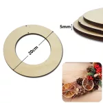 Decorolla Natúr Fa Karika Lapos 20 cm 3 Darab/Csomag