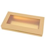 Decorolla Papírdoboz Téglalap Natúr Arany Belsővel