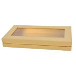 Decorolla Papírdoboz Téglalap Natúr Arany Belsővel