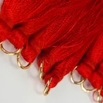 Decorolla Textil Bojt 6 cm Piros 12 Darab/Csomag