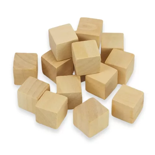 Decorolla Natúr Fa Kocka 2 cm 15 Darab/Csomag