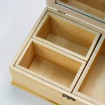 Decorolla Ékszertartó Doboz Natúr Fa