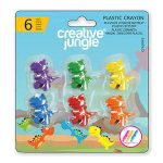 Creative Jungle Zsírkréta Plasztik 6 Darab/Készlet Dínó Formás