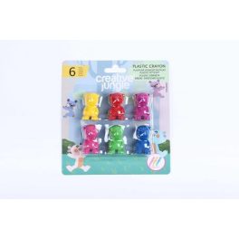   Creative Jungle Zsírkréta Plasztik 6 Darab/Készlet Maci Formás