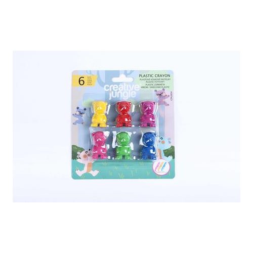 Creative Jungle Zsírkréta Plasztik 6 Darab/Készlet Maci Formás