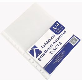   T-Acta Genotherm Lefűzhető A/4 50 Mikron Narancsos 100 darab