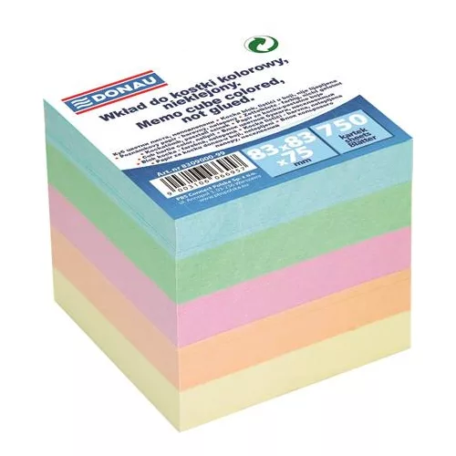 Donau Kockatömb 8,3x8,3x7,5 cm 750 Lapos Színes