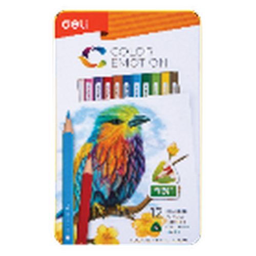 Deli Színesceruza Készlet Fém Dobozban 12 Darab/Készlet Color Emotion