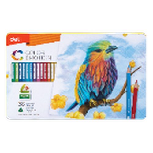 Deli Színesceruza Készlet Fém Dobozban 36 Darab/Készlet Color Emotion