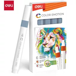   Deli Akril Marker Vízbázisú 1 mm Háromszögletű Grey 130